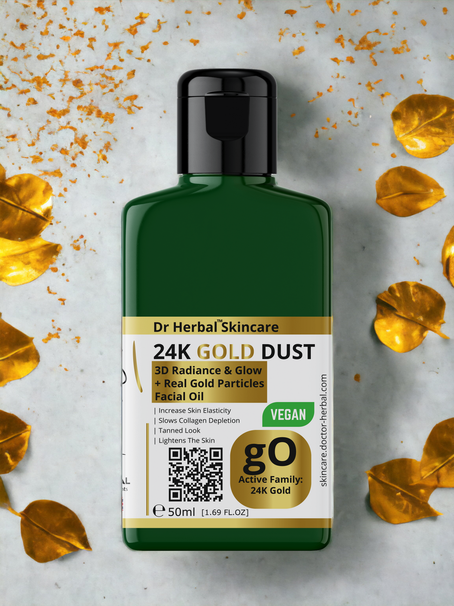 LuxeGold 24K Gold Facial Oil by Dr Herbal™