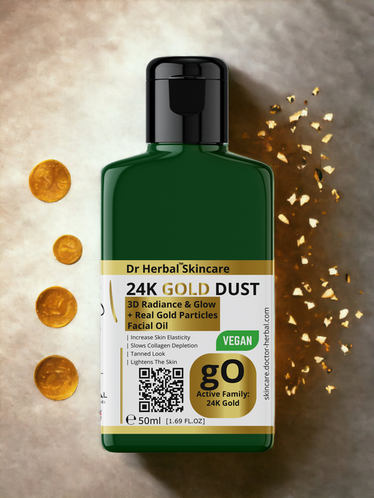 LuxeGold 24K Gold Facial Oil by Dr Herbal™