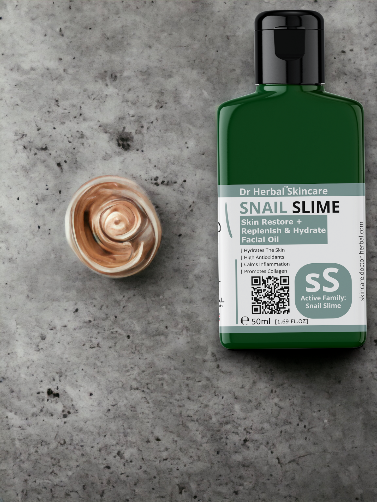 MucusMagic Snail Slime Extract Facial Oil by Dr Herbal™