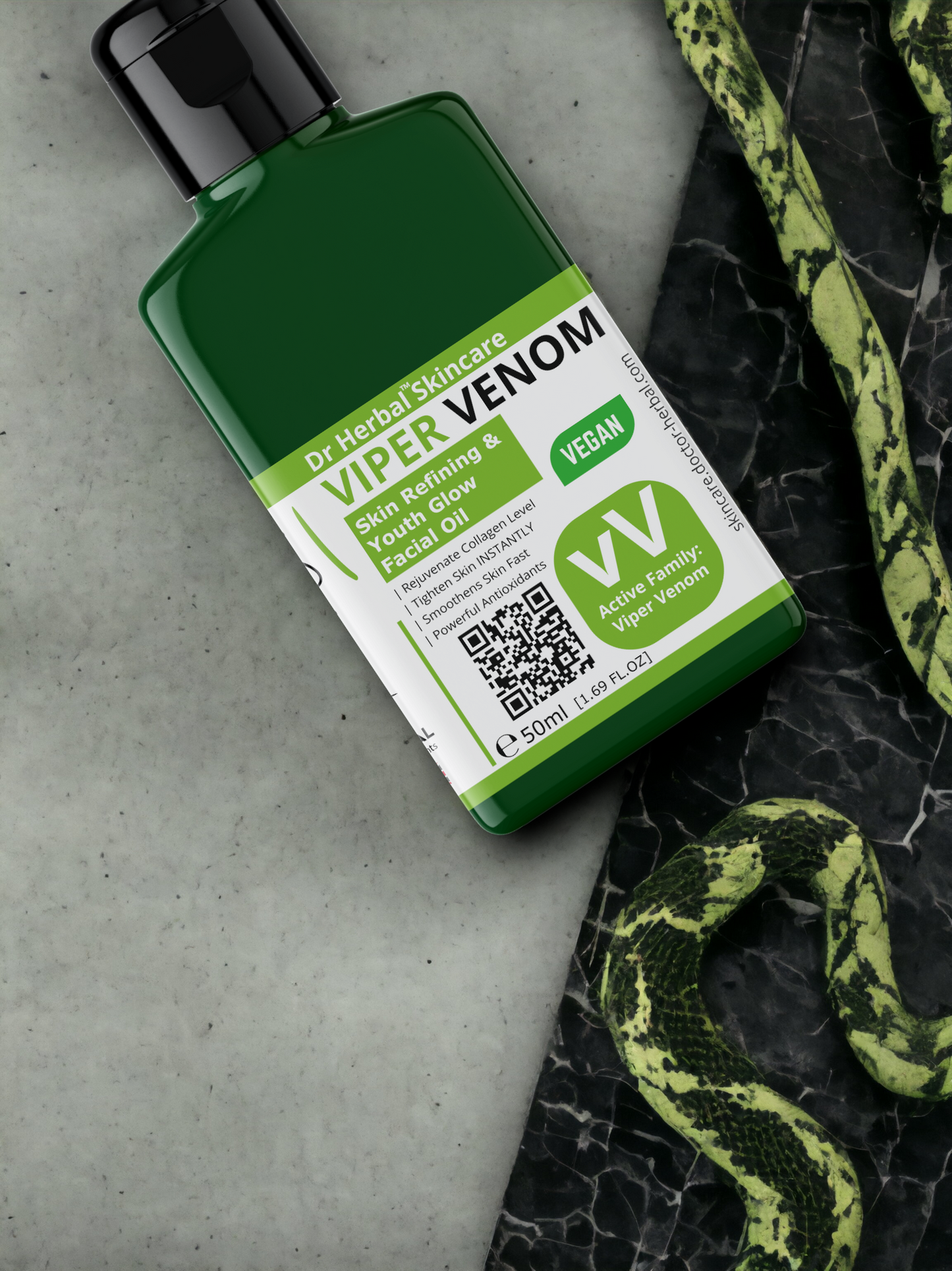 VenoGlow Viper Snake Venom Facial Oil by Dr Herbal™