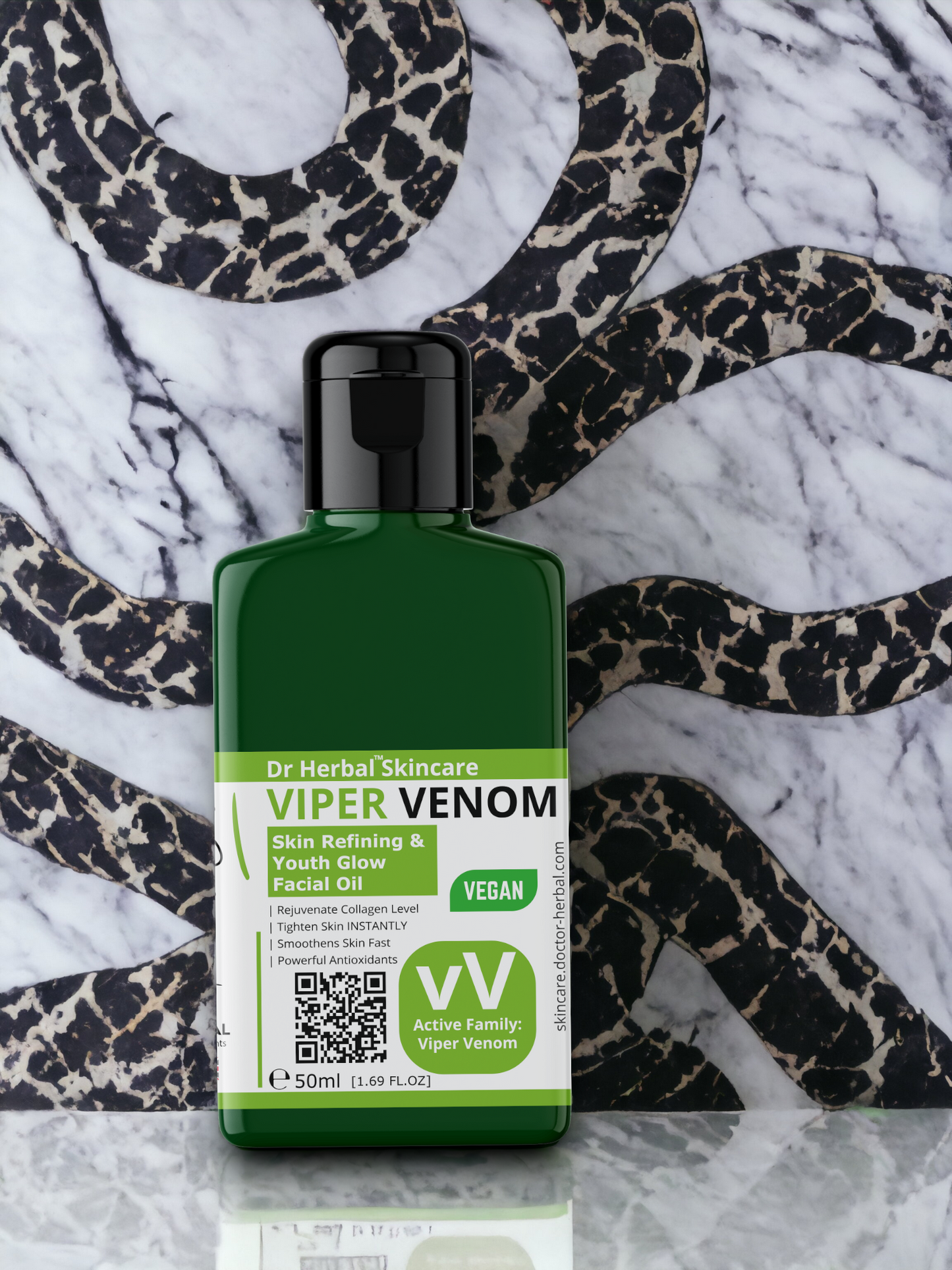 VenoGlow Viper Snake Venom Facial Oil by Dr Herbal™