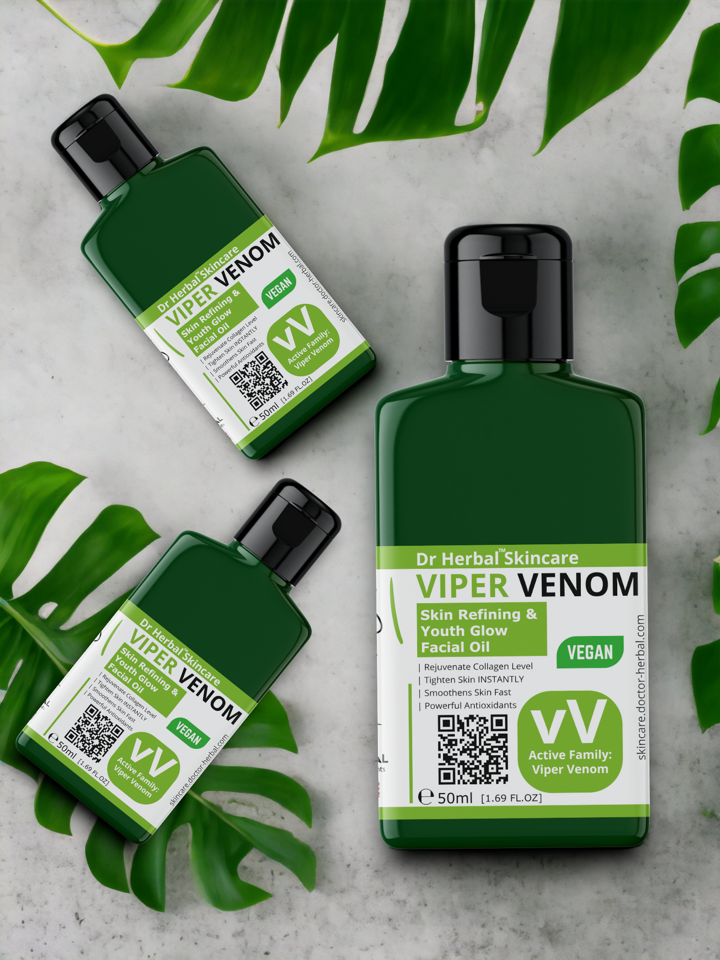 VenoGlow Viper Snake Venom Facial Oil by Dr Herbal™