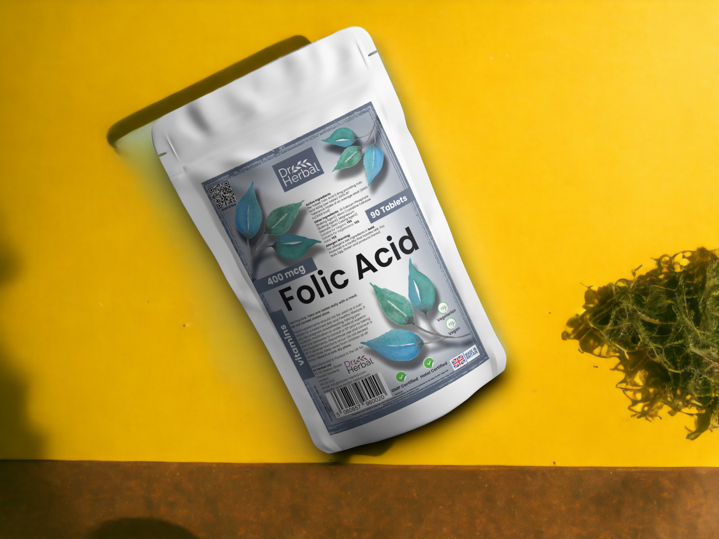 Folic Acid 400mcg by Dr Herbal™ Health & Vitality