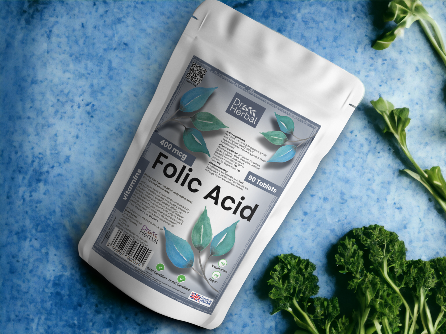 Folic Acid 400mcg by Dr Herbal™ Health & Vitality