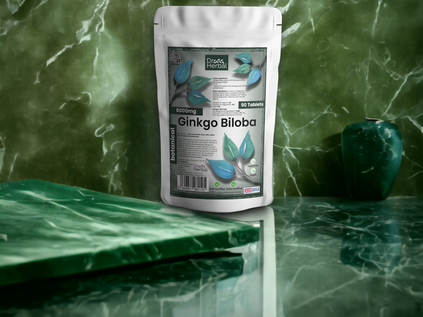 Ginkgo Biloba 6000mg by Dr Herbal™ For Brain Health