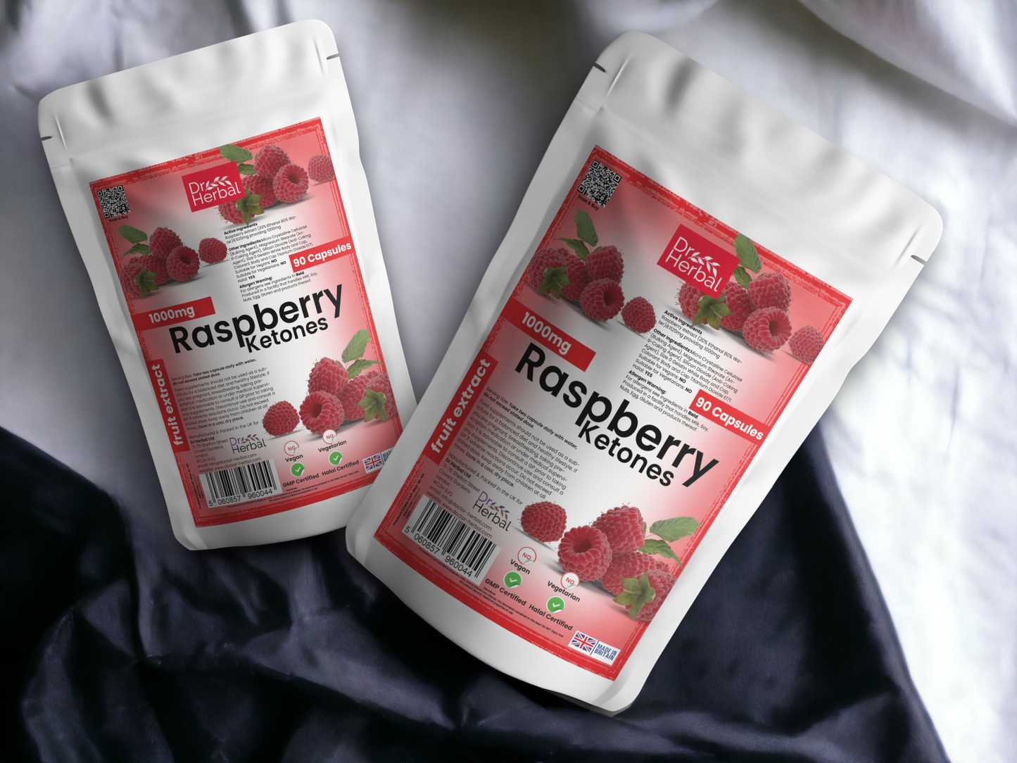 Raspberry Ketones 1000mg by Dr Herbal™ For Heart Health & More